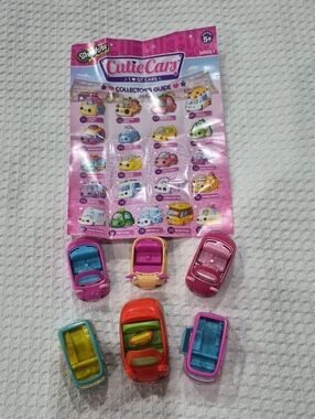 Shopkins Cutie Cars Assortment Mixed Toys Lot With Collectors Guide